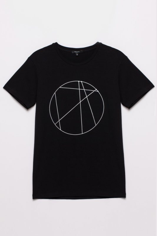 BLACK T-SHIRT CIRCLE UNISEX