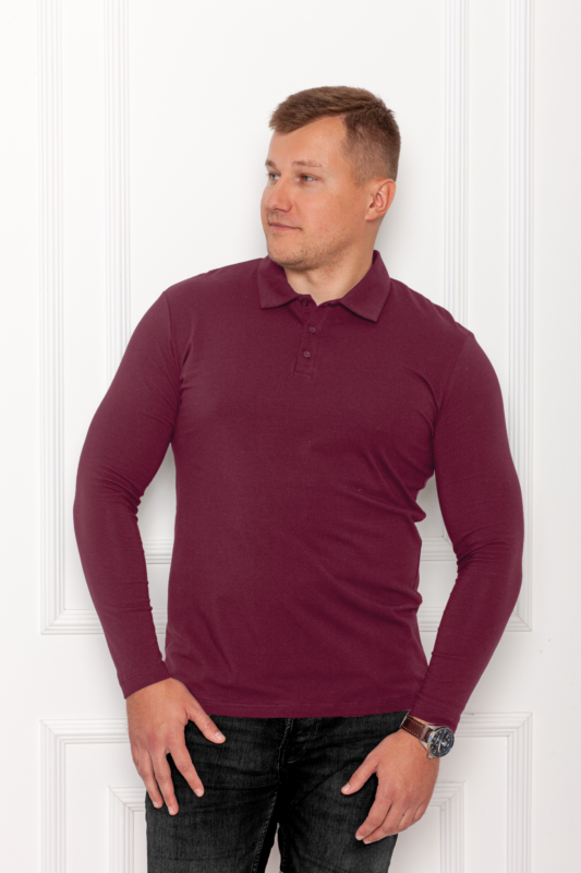 BURGUNDY POLO SHIRT S-XL