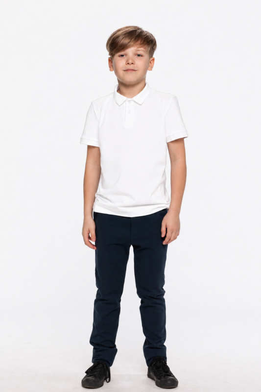 Blue trousers with pockets for kids