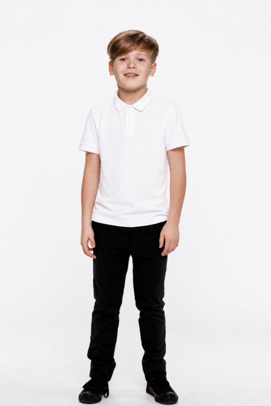 Black trousers with pockets for kids
